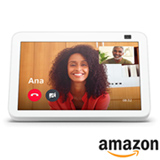 Smart Speaker Amazon com Smart Display HD 8' Alexa e Câmera de 13 MP Branco - Echo Show 8