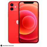 iPhone 12 (PRODUCT) RED, Tela de 6,1', 5G, 256 GB e Câmera Dupla de 12MP Ultra-angular + 12MP Grande-angular - MGJJ3BZ/A