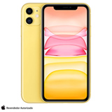 iPhone 11 Amarelo, com Tela de 6,1', 4G, 256 GB e Câmera de 12 MP - MHDT3BZ/A