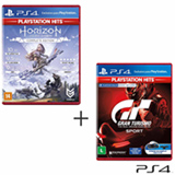 Jogo Horizon Zero Dawn Complete Edition Hits para PS4 + Jogo GT Sport Hits para PS4