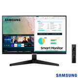 Smart Monitor 24' Samsung LCD com Plataforma Tizen, Tap View, HDMI, Bluetooth, HDR, Preto, Série M5 - LS24AM506NLMZD