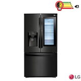 Refrigerador French Door Smart LG 03 Portas Frost Free com 525 Litros, Instaview Door-in-Door Preto Fosco - GR-X228