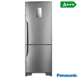 Refrigerador Bottom Freezer Inverter Panasonic de 02 Portas Frost Free com 480 Litros Aço Escovado - NR-BB71PVFX