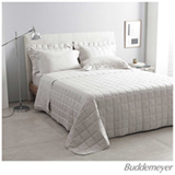 Jogo de Cama Queen com 04 Peças Damask Stripes Bege - Buddemeyer