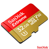 Cartão de Memória Classe 10 Sandisk com 32 GB de Capacidade para Câmeras GoPro - SDSQXAF-032G -GN6AA
