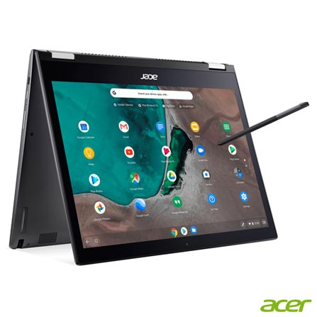 Notebook - Acer Cp713-1wn-55ht I5-8250u 3.40ghz 8gb 64gb Padrão Intel Hd Graphics Google Chrome os Chromebook 13,5" Polegadas