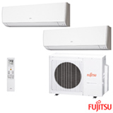 Ar Condicionado Multi Split Fujitsu Inverter com 2 x 7.000 BTUs, Quente e Frio, Branco - ASBG07LMCA-BR