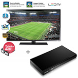 TV LED 3D Samsung 46' Full HD UN46F6100 + Blu-ray Player 3D Samsung BDE5500ZD