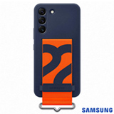 Capa Protetora para Galaxy S22 em Silicone com Cinta Azul Marinho - Samsung - EF-GS901TNEGWW