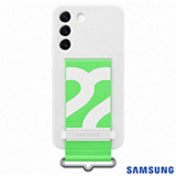 Capa Protetora para Galaxy S22 em Silicone com Cinta Branca - Samsung - EF-GS901TWEGWW