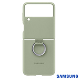Capa Protetora para Galaxy Z Fold3 em Silicone e Policarbonato com Argola Verde Oliva - Samsung - EF-PF711TMEGWW