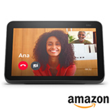 Assistente de Voz Amazon Smart Speaker Show8 Preta Alexa Display HD 8' função câmera monitoramento 13mp