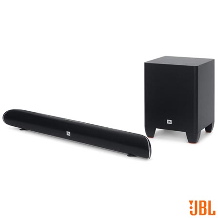 Soundbar JBL com 200 W de Potencia e Subwoofer Ativo Wireless - Cinema SB250 - JBLCINSB25PTO - Voltagem: Bivolt # fastshop