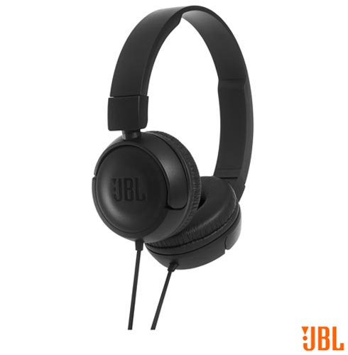 Fone de Ouvido JBL On Ear Headphone Preto - JBLT450BLK - JBLT450PTO # fastshop