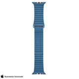 Pulseira para Apple Watch 44 mm em Couro Tamanho Grande Azul Cape Cod - MTHA2AM/A