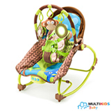 Cadeira de Balanço para Bebês 0 a 20 kg Macaco -  Multikids Baby