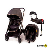 Carrinho de Bebê Travel System Discover Trio Isofix Black Chrome - Safety 1st