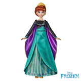 Boneca Anna Frozen 2 Aventura Musical Azul, Roxo e Marrom - E8881- Disney Frozen