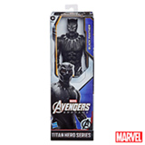 Boneco Avengers Titan Hero Pantera Negra Preto e cinza - F2155 - Marvel