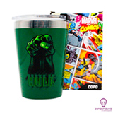 Copo Viagem Snap Hulk em Plástico com 300 ml - Zonacriativa