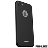 Capa Protetora para iPhone 8 Slim Finito em TPU Preta - Privilege - PRIVCFIP8BLK