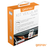 Kit Veicular para Apple com duas portas USB e Cabo Lightning Branco - Geonav
