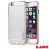Capa para iPhone 7 em TPU com Aro de Alumínio Dourada com 02 Películas Plásticas - Laut - LT-IP7EX