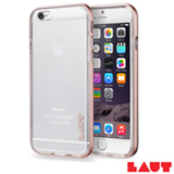 Capa para iPhone 7 em TPU com Aro de Alumínio Rosa com 02 Películas Plásticas - Laut - LT-IP7EX