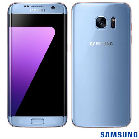 Samsung Galaxy S7 Edge Azul Com Tela De 55 4g 32 Gb E Camera De