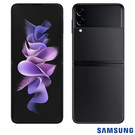 Celular Smartphone Samsung Galaxy Z Flip 3 F711b 256gb Preto - Dual Chip