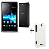Smartphone Sony Xperia E Dual Chip C1604 + Capa Protetora Krusell Branca - KS897961