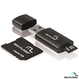 Cartão de Memória 16 GB Multilaser Classe 10 SD com Kit Adaptador - MC112