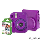 Kit Câmera Fujifilm Instax Mini 9 Roxo Açai - 705065384