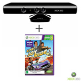 Sensor Preto Kinect para Xbox 360 - Microsoft + Jogo Kinect Joy Ride para XBOX 360 - Microsoft