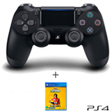 Controle sem Fio Sony DualShock 4 Preto para Playstation 4 + Jogo Horizon Chase Turbo Senna Sempre para PS4