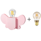 Luminaria de Parede Arandela Asinhas de Borboleta - Carambola+Smart Lampada Compativel Alexa - Positivo Casa Inteligente