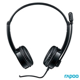 Headset Rapoo H100 3.5mm com Saída de Áudio Estéreo Preto - RA019