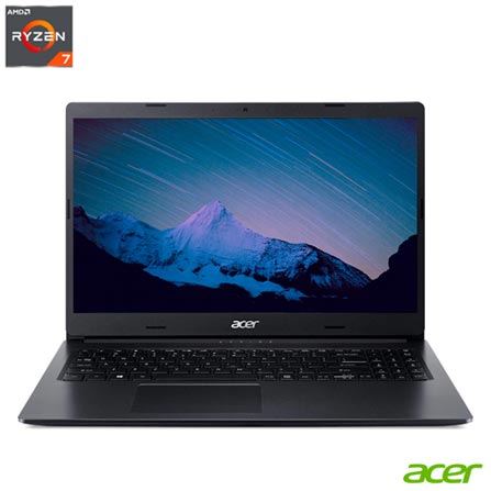 Notebook - Acer A315-23-r1j9 Amd Ryzen 7 3700u 1.00ghz 12gb 256gb Ssd Amd Radeon Rx Vega 10 Windows 10 Home Aspire 3 15,6" Polegadas