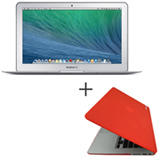 MacBook Air, Intel® Core™ i5, 4 GB, 128 GB, Tela de 11,6” - MJVM2BZ/A + Capa para Macbook Air Vermelha Yogo - YG11AIRRED