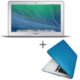 MacBook Air, Intel® Core™ i5, 4 GB, 128 GB, Tela de 11,6” - MJVM2BZ/A + Capa para Macbook Air Azul Yogo - YG11AIRBLUE