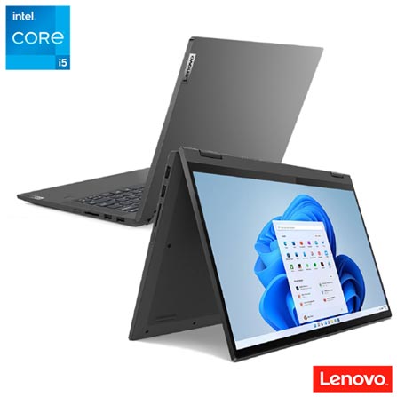 Notebook - Lenovo 82lt0005br I5-1135g7 2.40ghz 8gb 256gb Ssd Intel Iris Xe Graphics Windows 11 Home Ideapad Flex 5i 14" Polegadas