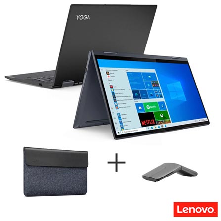 Notebook - Lenovo 82lw0001br I7-1165g7 1.00ghz 8gb 256gb Ssd Intel Iris Xe Graphics Windows 10 Home Yoga 7i C/ Mouse e Case 14" Polegadas