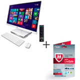 Computador All In One LG, Tela LCD 23' Windows 8 + Software de Segurança McAfee LiveSafe - MLS13B001RAA
