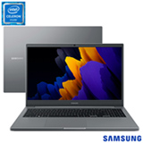 Notebook Samsung Intel Celeron 6305, 4GB, 256GB SSD, Tela de 15,6', Cinza Chumbo - NP550XDA-KO3BR