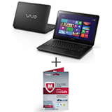 Notebook Sony VAIO Fit 15, i5, 4GB, 750GB de HD +Software de Segurança McAfee LiveSafe - MLS13B001RAA