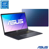 Notebook Asus, Intel Celeron Dual Core N4020,4GB, 128GB eMMC,Tela 15,6',Intel UHD600,Windows 10 Pro, Blue- E510MA-B