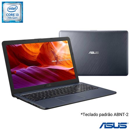 Notebook - Asus X543ua-dm3459t I3-7020u 2.30ghz 4gb 256gb Ssd Intel Hd Graphics 620 Windows 10 Home Vivobook 15,6" Polegadas