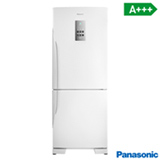 Refrigerador Bottom Freezer Inverter Panasonic de 02 Portas Frost Free com 425 Litros e Painel Easy Touch Branco - BB53