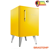 Frigobar Brastemp Retrô com 76 Litros de Capacidade e Controle Automático de Temperatura Amarelo - BRA08BY
