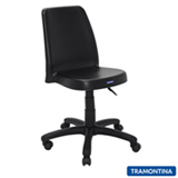 Cadeira com Rodízio Vanda Preta - Tramontina